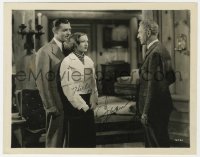 9y510 JOAN CRAWFORD signed 8x10 still 1934 standing between Clark Gable & Otto Kruger in Chained!