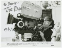 9y513 JOE DANTE signed 7.25x9.25 still 1983 candid c/u behind camera on the Twilight Zone Movie set!