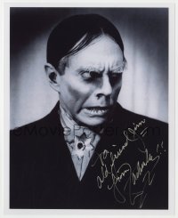 9y908 JOHN ZACHERLE signed 8x10 REPRO still 1990s portrait of the famous host in monster makeup!