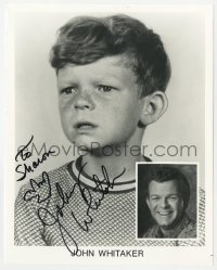 9y737 JOHNNY WHITAKER signed 8x10 publicity still 1990s live benefit for American Heart Association!