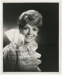 9y534 JUNE LOCKHART signed 8.25x10 TV still 1950s pretty smiling portrait at CBS by Gabor Rona!