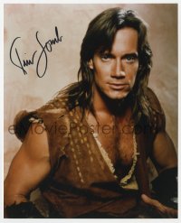 9y795 KEVIN SORBO signed color 8x10 REPRO still 2000s c/u in TV's Hercules: The Legendary Journeys!