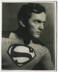 9y919 KIRK ALYN signed 8x10 REPRO photo 1970s super close portrait in costume as Superman!