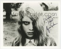 9y922 KYRA SCHON signed 8x10 REPRO still 1990s super close up Night of the Living Dead zombie!