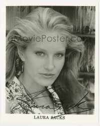 9y739 LAURA SACKS signed 8x10 publicity still 1990s head & shoulders portrait of the prety blonde!