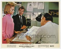9y547 LEE REMICK signed color 8x10 still 1968 with Segal & sketch artist in No Way to Treat a Lady!