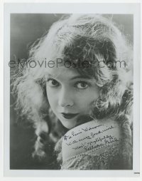 9y929 LILLIAN GISH signed 8x10 REPRO still 1980s youthful portrait of the legendary actress!