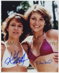 9y799 LITTLE DARLINGS signed color 8x10 REPRO still 1990s by BOTH Kristy McNichol AND Tatum O'Neal!