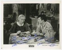 9y556 LON MCCALLISTER signed TV 8x10 still R1981 with Charlotte Greenwood in Home in Indiana!