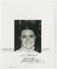 9y945 MARGARET O'BRIEN signed 8x10 REPRO still 1980s smiling c/u of the child actress all grown up!