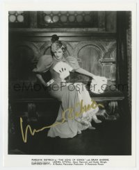 9y948 MARLENE DIETRICH signed 8.25x10 REPRO 1970s full-length in great costume from Song of Songs!