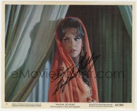 9y563 MARY ANN MOBLEY signed color 8x10 still #6 1965 close up wearing shawl in Harum Scarum!