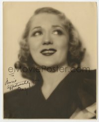 9y564 MARY PICKFORD signed deluxe 7.75x9.5 still 1930s wonderful head & shoulders smiling portrait!