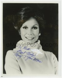 9y952 MARY TYLER MOORE signed 8x10 REPRO still 1980s great smiling portrait wearing turtleneck!