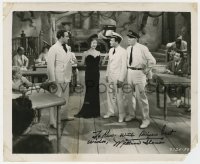 9y568 MILBURN STONE signed 8.25x10 still 1938 with Betty Compson & others in Port of Missing Girls!