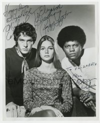 9y570 MOD SQUAD signed 8x10 still 1970s by Michael Cole, Peggy Lipton AND Clarence Williams!