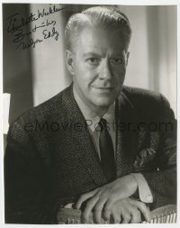 9y954 NELSON EDDY signed 7.5x9.5 REPRO still 1960s head & shoulders portrait of the MGM singer/actor!
