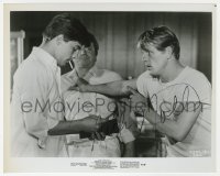 9y573 NICK NOLTE signed 8x10 still 1975 close up with Don Johnson in Return to Macon County!