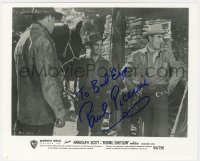 9y959 PAUL PICERNI signed 8x10 REPRO still 1980s in a scene with Randolph Scott from Riding Shotgun!
