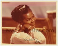9y337 PEARL BAILEY signed 8x10 color REPRO photo 1970s c/u of the singer/actress laughing!