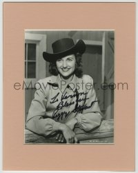 9y212 PEGGY STEWART signed 8x10 REPRO still in 11x14 display 1980s Cody of the Pony Express!