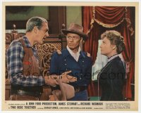 9y587 RICHARD WIDMARK signed color 8x10 still #4 1961 with James Stewart in Two Rode Together!