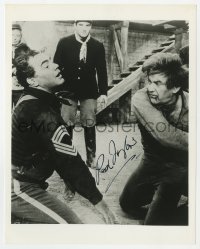 9y974 ROD TAYLOR signed 8x10 REPRO still 1980s fighting Ernest Borgnine in Chuka!