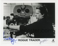 9y592 ROGUE TRADER signed 8x10 still 1999 by BOTH Ewan McGregor AND James Dearden, candid on set!