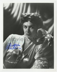 9y976 RUTH ROMAN signed 8x10 REPRO still 1980s sexy close portrait resting her head on her hand!