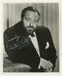 9y596 SEBASTIAN CABOT signed 8x10 still 1950s he was Mr. French on TV's Family Affair!