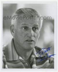 9y983 STANLEY KRAMER signed 8x10 REPRO still 1980s candid close up of the major director/producer!