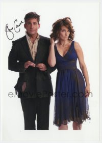 9y232 STEVE CARELL signed color 8.25x11.75 photo 2010 great image with Tina Fey from Date Night!