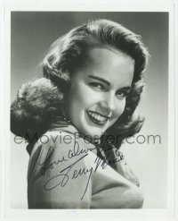 9y988 TERRY MOORE signed 8x10 REPRO still 1990s sexy smiling head & shoulders portrait of the star!