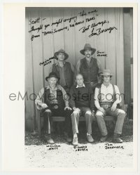 9y990 TOM BERENGER signed 8x10 REPRO still 1980s Butch & Sundance: The Early Days cast portrait!