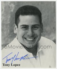 9y750 TONY LOPEZ signed 7.75x9.25 publicity still 1980s smiling portrait of the break dancer!