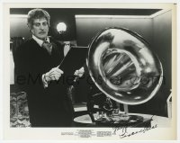 9y616 VINCENT PRICE signed 8x10 still 1972 close up with phonograph in Dr. Phibes Rises Again!