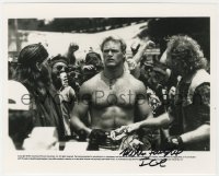 9y622 WILLIAM FORSYTHE signed 8x10 still 1991 sexy barechested close up in Stone Cold!