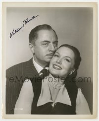 9y623 WILLIAM POWELL signed 8.25x10 still 1949 portrait with Dorothy Hart from Take One False Step!