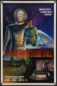 9y091 DAY THE EARTH STOOD STILL signed Kilian 1sh R1994 by director Robert Wise, cool Rodriguez art!