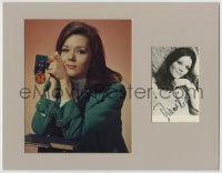 9y199 DIANA RIGG signed 4x6 photo in 11x14 display 1970s ready to frame & hang on the wall!