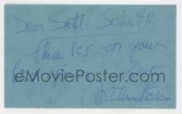9y637 ARTHUR PENN signed 3x5 index card 1980s it can be framed with the included REPRO still!