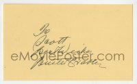 9y642 BUSTER CRABBE signed 3x5 index card 1980s it can be framed with the included 1933 still!