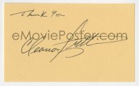 9y644 CLEAVON LITTLE signed 3x5 index card 1980s it can be framed with the included 1974 mini LC!