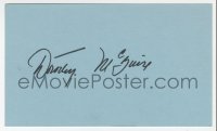 9y648 DOROTHY MCGUIRE signed 3x5 index card 1980s it can be framed & displayed with a repro still!