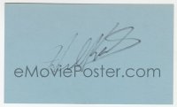 9y655 HOWARD KEEL signed 3x5 index card 1980s it can be framed & displayed with a repro still!