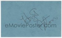 9y656 HOYT AXTON signed 3x5 index card 1980s it can be framed & displayed with a repro still!