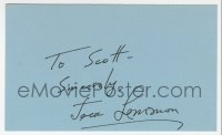 9y659 JACK LEMMON signed 3x5 index card 1980s it can be framed & displayed with a repro still!