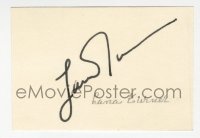 9y671 LANA TURNER signed 2x3 index card 1980s can be framed with the included REPRO still!