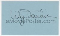 9y672 LILY TOMLIN signed 3x5 index card 1980s it can be framed & displayed with a repro still!