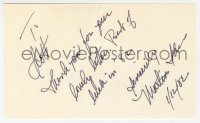 9y678 MARTIN SHEEN signed 3x5 index card 1982 it can be framed & displayed with a repro still!